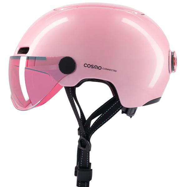 HELMET -URBAN- COSMO CONNECTED FUSION SHINY PINK INTEGRATED LIGHTING & OCC ADJUST   SIZE: S