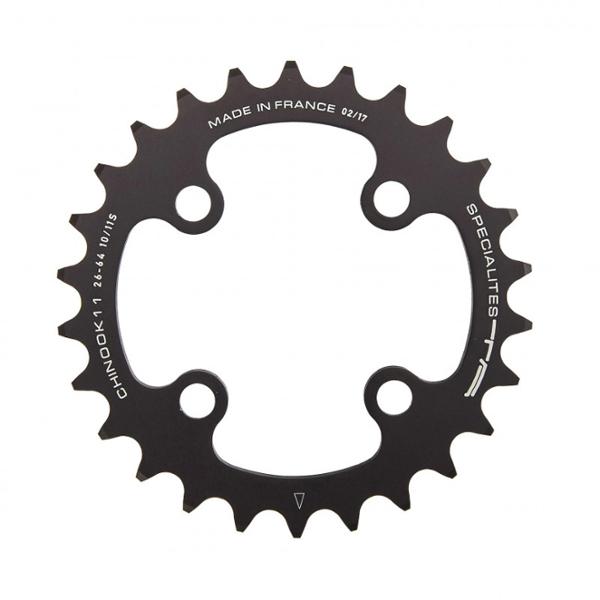 PLATEAU VTT TRIPLE DIAM  64 INTER 28DTS NOIR 4 BRANCHES CHINOOK 11 TA 10 / 11V