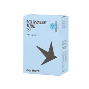 CHAMBRE A AIR VELO 16" X 1.75-2.40 (47 / 62-305) 40 MM SCHWALBE SCV3