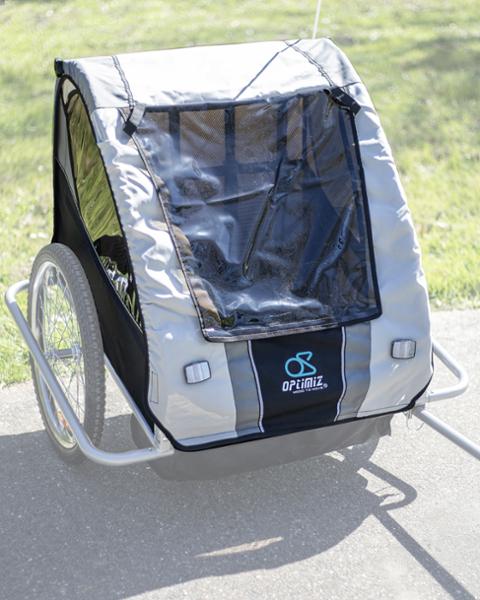 BACHE REMORQUE ENFANT OPTIMIZ GRIS POUR REMORQUE 536079