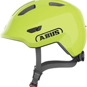 CASQUE ENFANT ABUS SMILEY 3.0 JAUNE FLUO IN MOLD AVEC REGLAGE OCCIPITAL T.M (50 / 55)