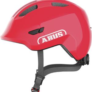 CASQUE ENFANT BABY ABUS SMILEY 3.0 ROUGE IN MOLD AVEC REGLAGE OCCIPITAL