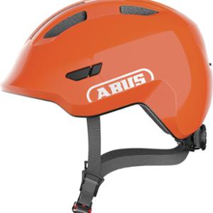 CASQUE ENFANT BABY ABUS SMILEY 3.0 ORANGE IN MOLD AVEC REGLAGE OCCIPITAL