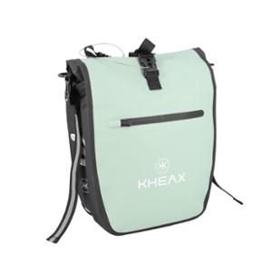 SACOCHE VELO PORTE BAGAGE KHEAX IZOARD MINI VERT SAUGE ETANCHE - 50X29.5X13 CM -  14 LITRE