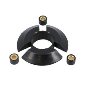 RAMPE / CAGE A 3 GALETS VARIATEUR CYCLO ADAPT. MBK 51 (PLASTIQUE) AVEC GALET 15X12 8.5G