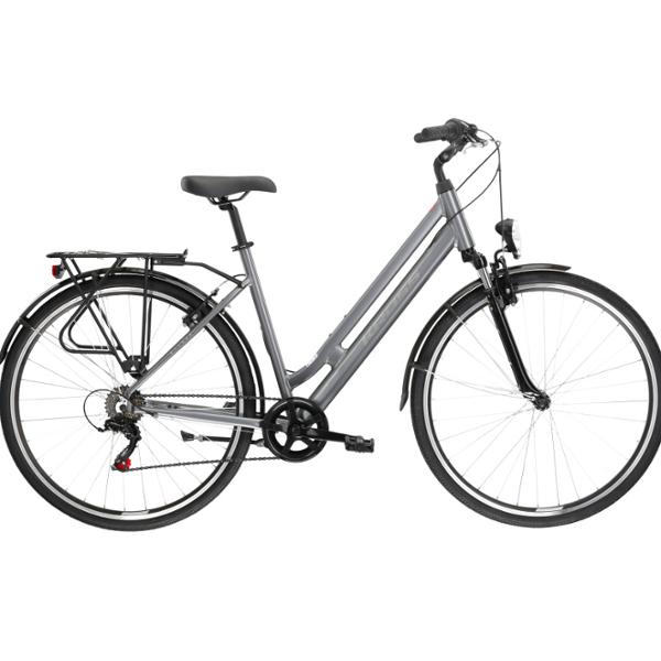 BICYCLE -CITY- 28 LADIES KROSS SENTIO 1.0 SIZE: S (18) ALUMINIUM GRAPHITE/GREY