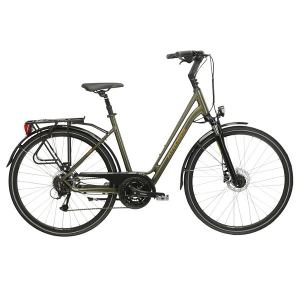 BICYCLE -CITY- 28 LADIES KROSS SENTIO 4.0 SIZE: M (20) ALUMINIUM KHAKI/BROWN