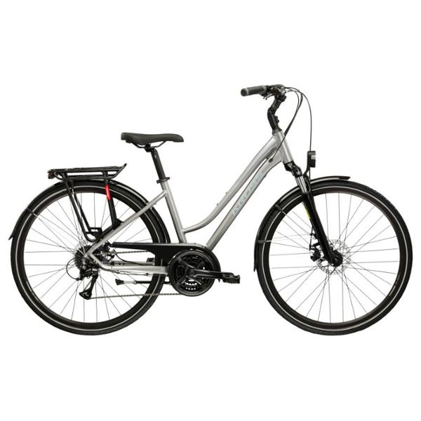 BICYCLE -HYBRID/TREKKING- 28 LADIES KROSS TRANS 3.0 SIZE: M (17) ALUMINIUM SILVER/GREY