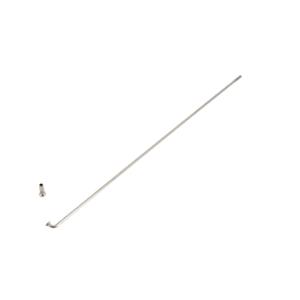 RAYON 2.3 MM INOX ARGENT L246 AVEC ECROU (X1) MACH1 CYCLO / MOTO / VAE