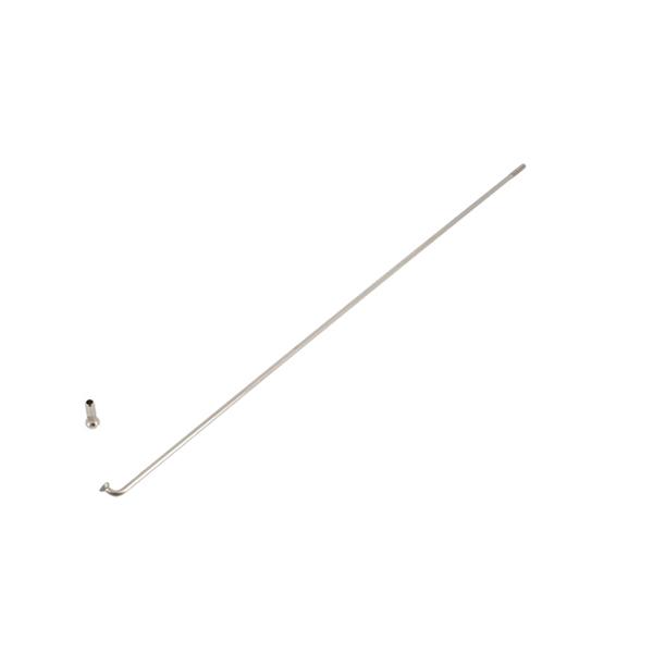 RAYON 2.3 MM INOX ARGENT L246 AVEC ECROU (X1) MACH1 CYCLO / MOTO / VAE