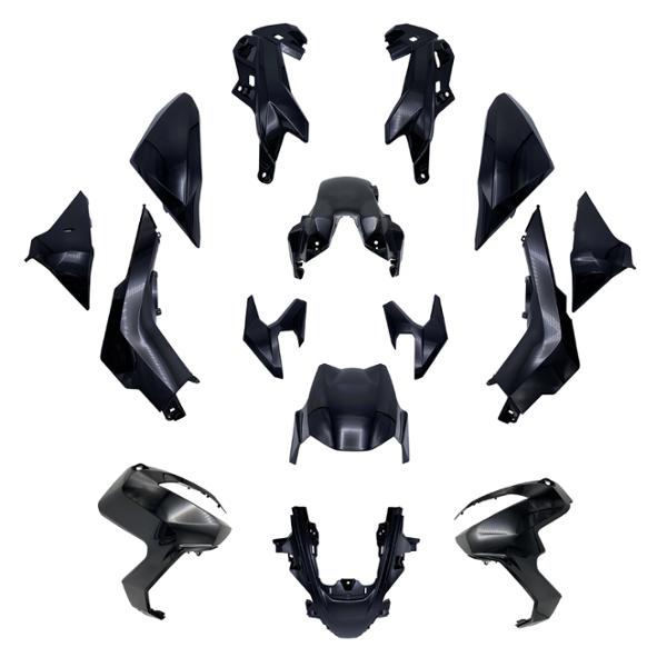 CARROSSERIE / CARENAGE MAXI SCOOTERTUN'R KIT HONDA ADV 350 NOIR MAT 22->24 (14 PIECES)