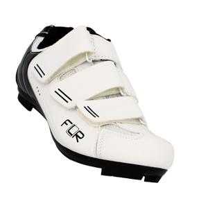 CHAUSSURE ROUTE FLR PRO F35 BLANC 3 BANDES AUTO AGRIPPANTES (PR)