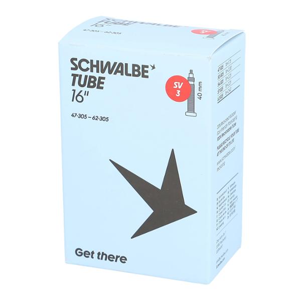 CHAMBRE A AIR VELO 16" X 1.75-2.40 (47 / 62-305) VP SCHWALBE STANDARD SV3