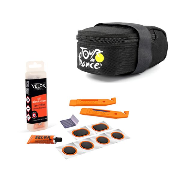 SACOCHE SELLE TOUR DE FRANCE + KIT REPARATION