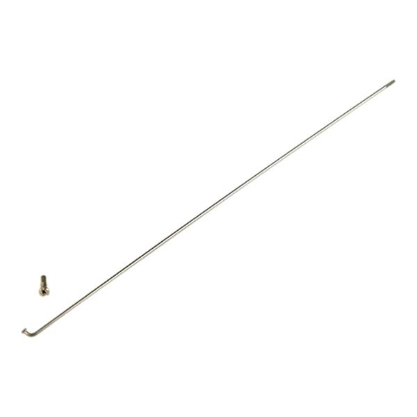 RAYON 2.3 MM INOX ARGENT L254 AVEC ECROU (X1) MACH1 CYCLO / MOTO / VAE