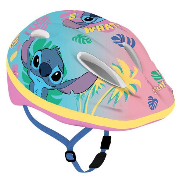 HELMET -KIDS- DISNEY STITCH PINK/BLUE WITH OCCIPITAL ADJUSTMENT SIZE: M 52/56