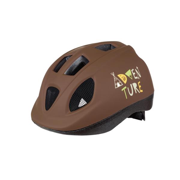 CASQUE ENFANT BABY POLISPORT XS KIDS ADVENTURE MARRON AVEC REGLAGE OCCIPITAL 46 / 53