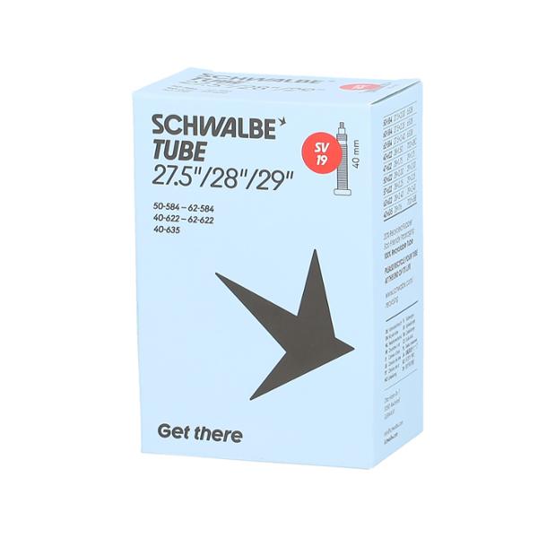 CHAMBRE A AIR VELO 27.5 / 28 / 29" X 1.50-2.40 (40 / 62-584 / 635) VP SCHWALBE STANDARD SV19