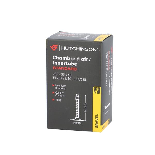 CHAMBRE A AIR VELO 700C (35 / 50-622) VP 60 MM HUTCHINSON STANDARD GRAVEL