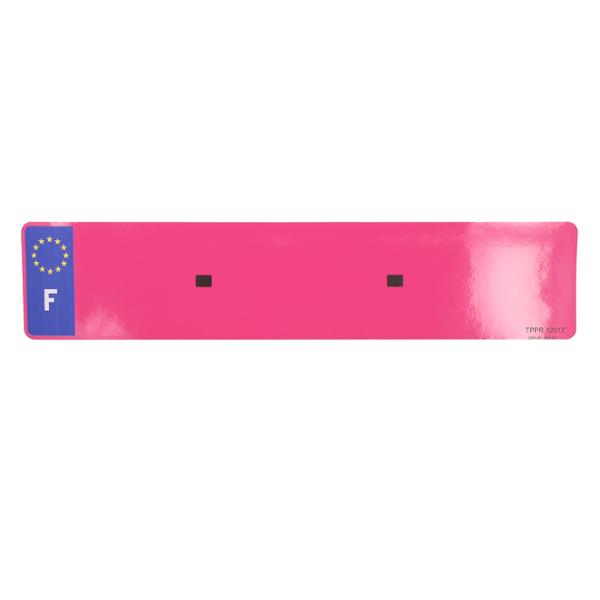 BANDA PLACA MATRICULA NR SPM ROSA 520X110 AUTO - EUROLOGO (X10)
