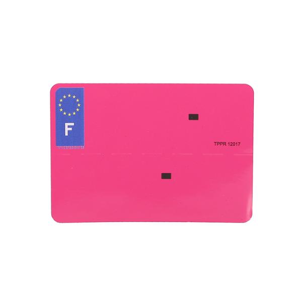 BANDA PLACA MATRICULA NR SPM ROSA 210X145 - EUROLOGO (X10)