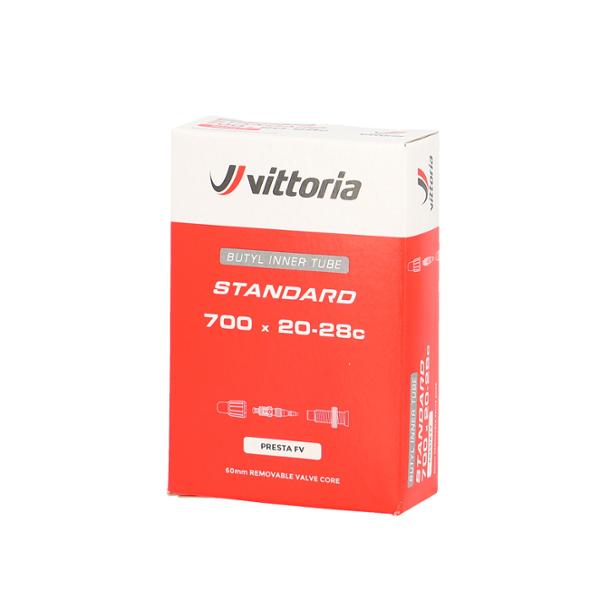 BICYCLE INNERTUBE 700C (20/28-622) VP 60mm VITTORIA STANDARD RVC