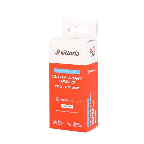 BICYCLE INNERTUBE 700C    (25/30-622) VP 80mm VITTORIA TPU ULTRA LIGHT SPEED