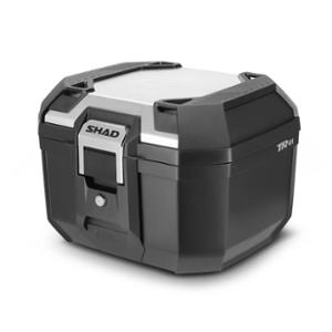 TOP CASE TR41 TERRA ALUMINIUM SHAD 41L BLACK ALUMINIUM LID
