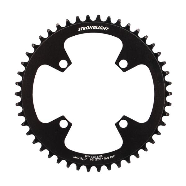 PLATEAU E BIKE / VAE MONO DIAM 104 46DTS ALU NARROW NOIR 4 BRAN. STRONG COMP. BOSCH / SHIMAN