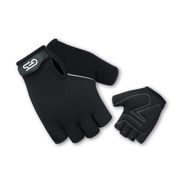 GLOVES BICYCLE -SUMMER- GES CLASSIC BLACK SIZE:  S    (PAIR)