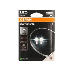 LAMPE / AMPOULE 12V / 0,25W (T2 / W2,3W) WEDGE BLANC OSRAM LEDRIVING 6000K (W2x4,6d) (X2)