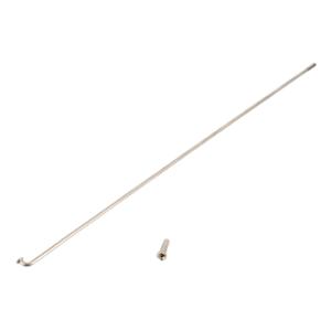 RAYON 2.3 MM INOX ARGENT AVEC ECROU (X1) MACH1 CYCLO / MOTO / VAE