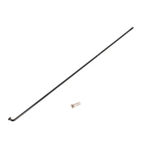 RAYON 2.3 MM INOX NOIR AVEC ECROU (X1) MACH1 CYCLO / MOTO / VAE