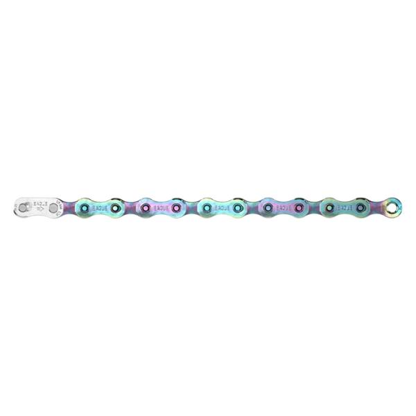BICYCLE CHAIN 12 SPEED SRAM EAGLE S500 SOLID PIN RAINBOW 126 LINKS QUICK FIX