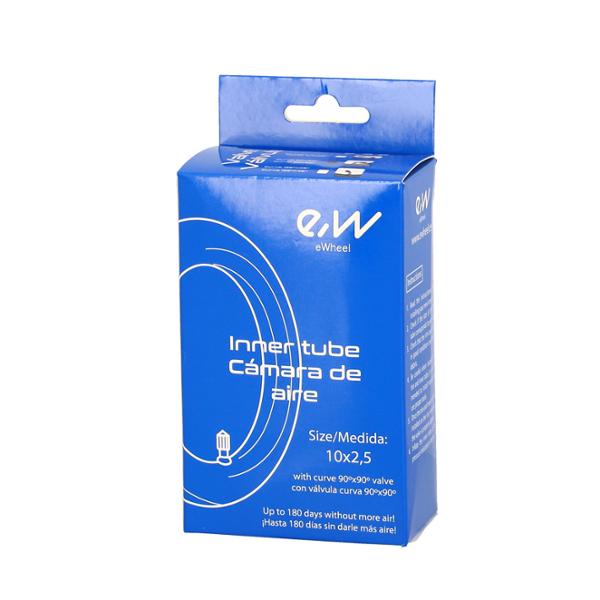 CHAMBRE A AIR TROTTINETTE ELECTRIQUE 10"X2.50 EWHEEL VALVE COUDEE 90 / 90°