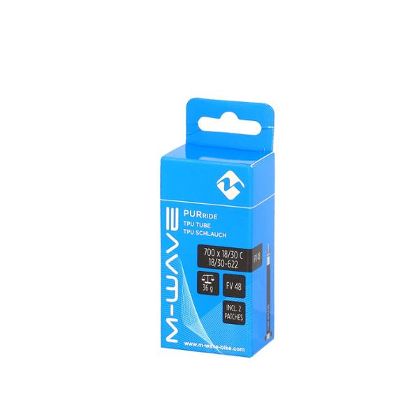 CHAMBRE A AIR VELO 700C (18 / 30-622) VP 48 MM M WAVE TPU