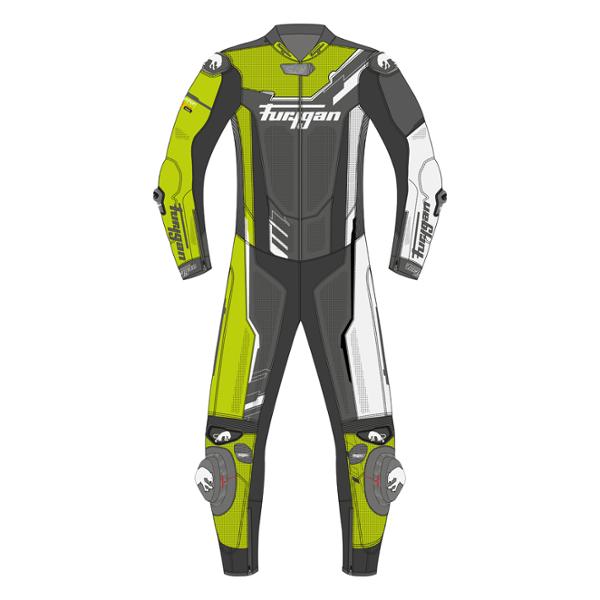 COMBINAISON RACING FURYGAN ECLIPSE X KEVLAR BLANC NOIR JAUNE  TAILLE  46 / 36