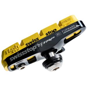 PORTE PATIN ROUTE SWISSTOP FULL FLASH PRO YELLOW KING JTE CARB. ADAPT.SHIMANO / SRAM (PR)