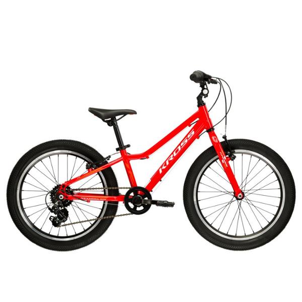 VELO VTT ENFANT 20" KROSS HEXAGON MINI 1.0 ALUMINIUM ROUGE / BLANC