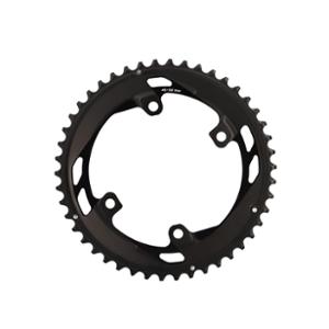 CHAINRING -ROAD- Ø110 EXTER 46 TEETH BLACK SHIMANO ORIGINE CUES FC-U6040 10/9 SPEED   (4 SPOKES)