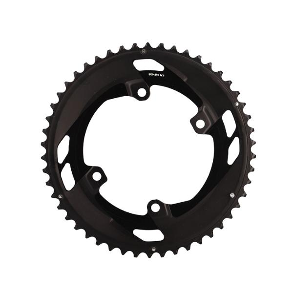 CHAINRING -ROAD- Ø110 EXTER 50 TEETH BLACK SHIMANO ORIGINE CUES FC-U6040 10/9 SPEED   (4 SPOKES)