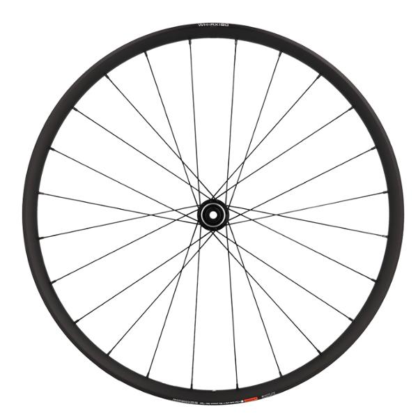 WHEEL -GRAVEL- 700 FRONT/BLACK SHIMANO RX180 RIM/DISC CENTERLOCK/THRU AXEL/TUBELESS