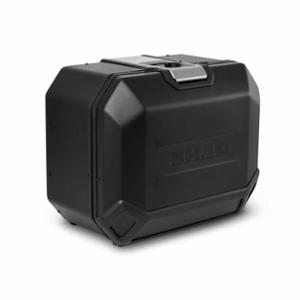 VALISE LATERALE / SIDE CASE TR47R TERRA SHAD 47L NOIR / ALU DROIT