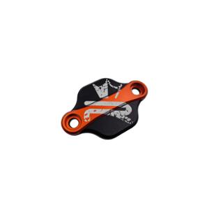 OBTURATEUR POMPE A HUILE BICOLORE MECABOITE KRM ADAPT. DERBI / AM6 NOIR / ORANGE