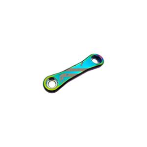 COUVERCLE OBTURATEUR POMPE A HUILE BICOLORE MECABOITE KRM ADAPT. DERBI / AM6 BLEU NEOCHROME