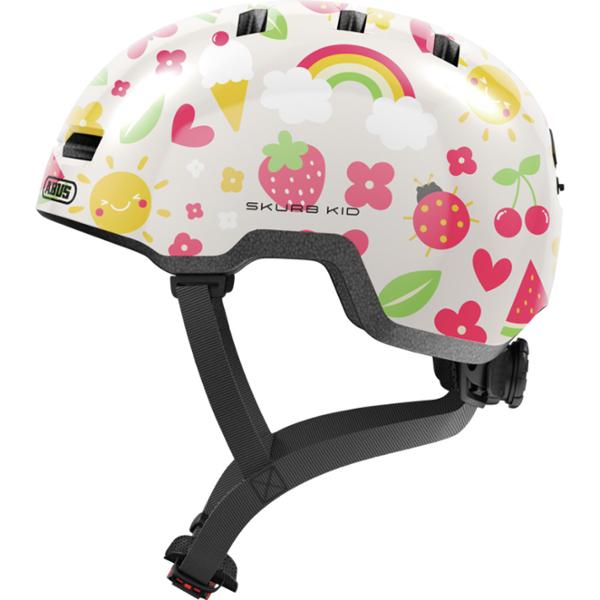 CASQUE ENFANT BABY ABUS SKURB CREAMSUMMER IN MOLD AVEC REGLAGE OCCIPI TAL T.S (45 / 50