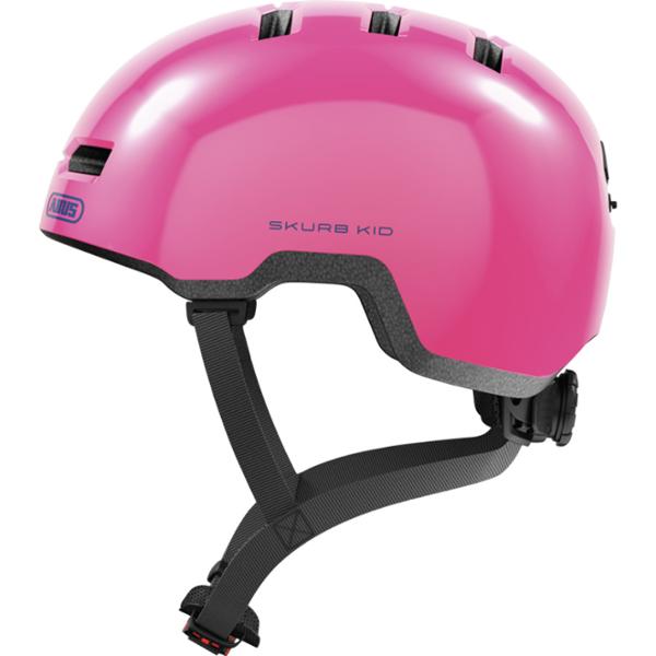 HELMET -KIDS- BABY ABUS SKURB PINK GLOSSY IN MOLD WITH OCCIPITAL ADJUSTMENT SIZE: S (45/50