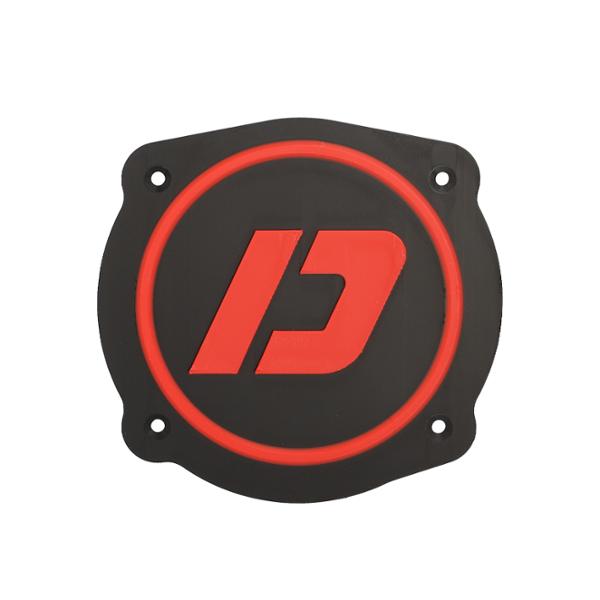 CACHE / OBTURATEUR BOITE A AIR DOPPLER ADAPT. MRT ->2022 VERSION LOGO DOPPLER NOIR / ROUGE