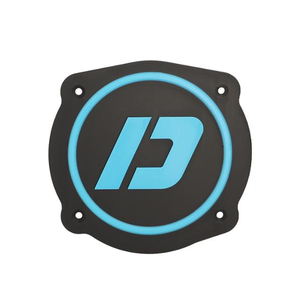 CACHE / OBTURATEUR BOITE A AIR DOPPLER ADAPT. MRT ->2022 VERSION LOGO DOPPLER NOIR / TURQUOISE