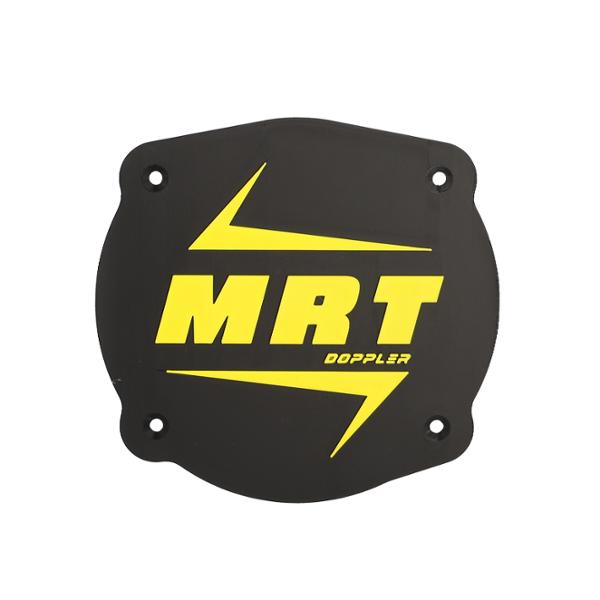 CACHE / OBTURATEUR BOITE A AIR DOPPLER ADAPT. MRT ->2022 VERSION LOGO MRT NOIR / JAUNE